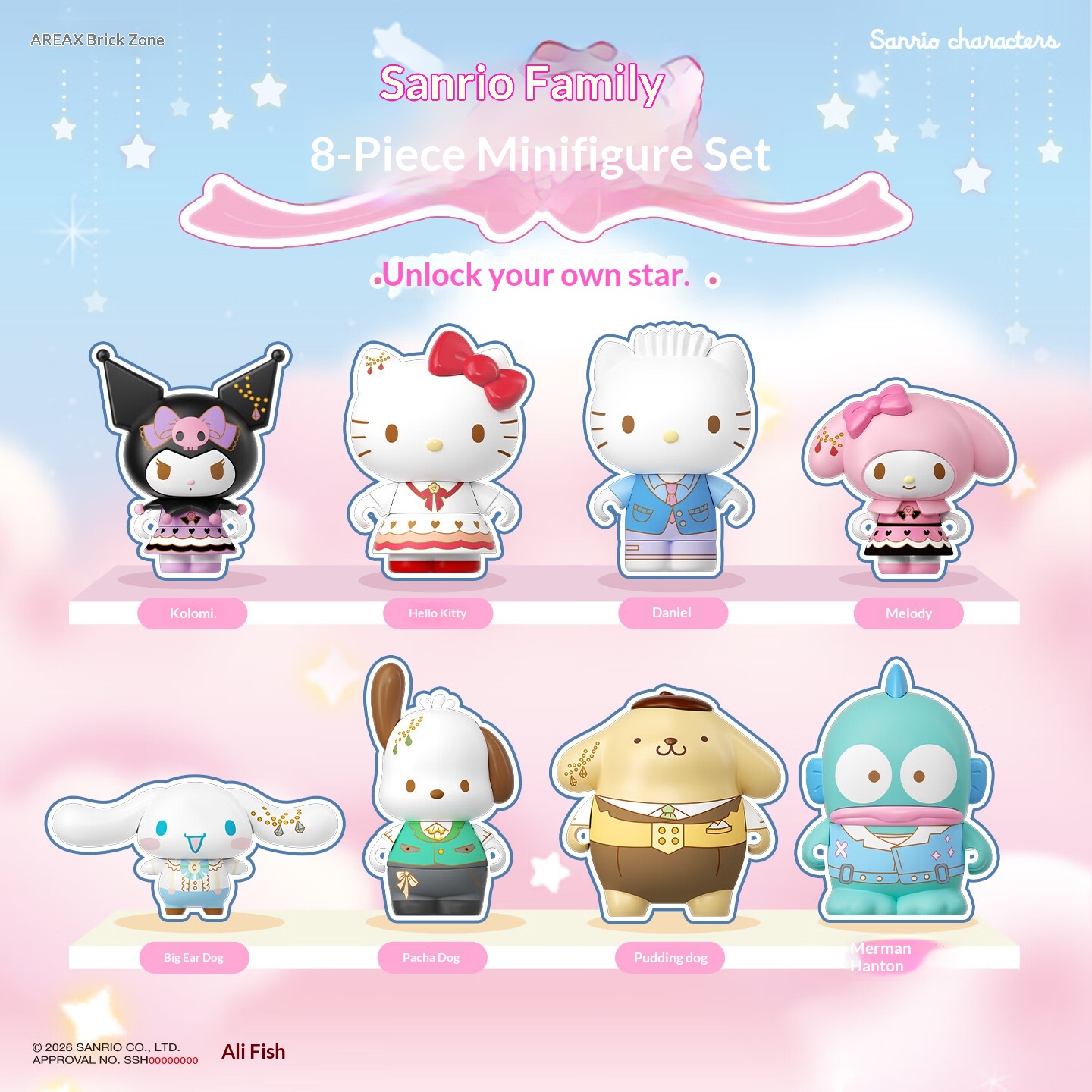 Women Accessories Gift Box - Брелоки-подвески для сумок Areax Sanrio Characters