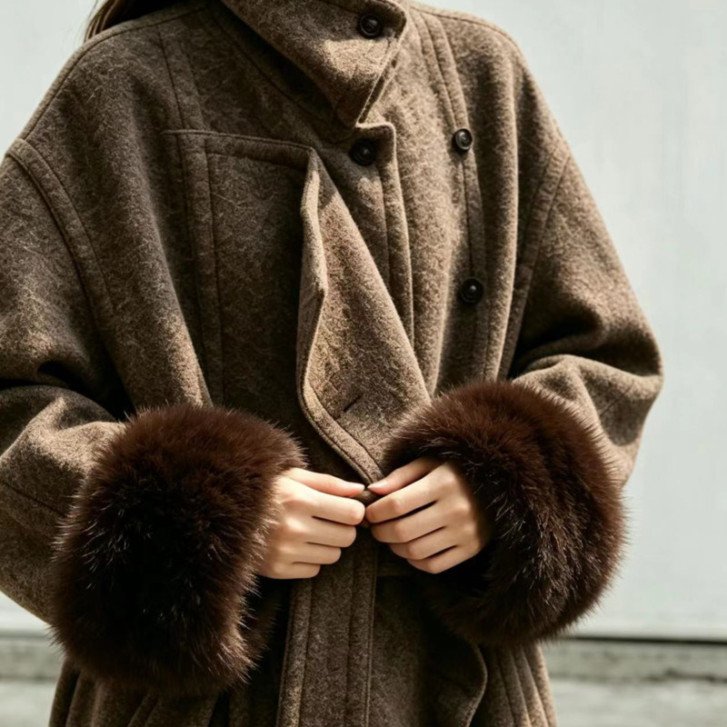 Women'S Winter Accessories Set - Женские комплекты нарукавников из лисьего меха