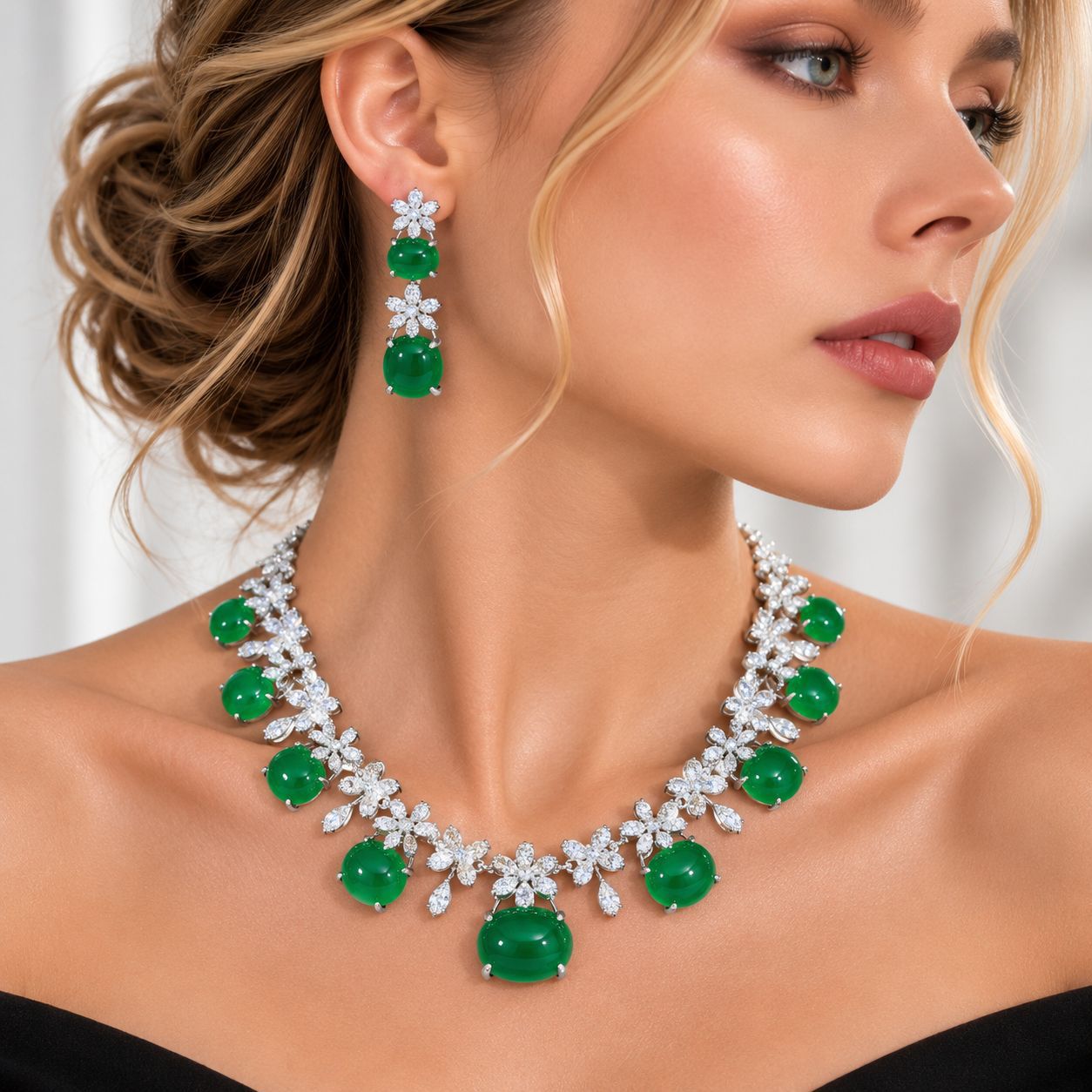 Women Accessories Dubai - Женский ювелирный набор для вечерних мероприятий