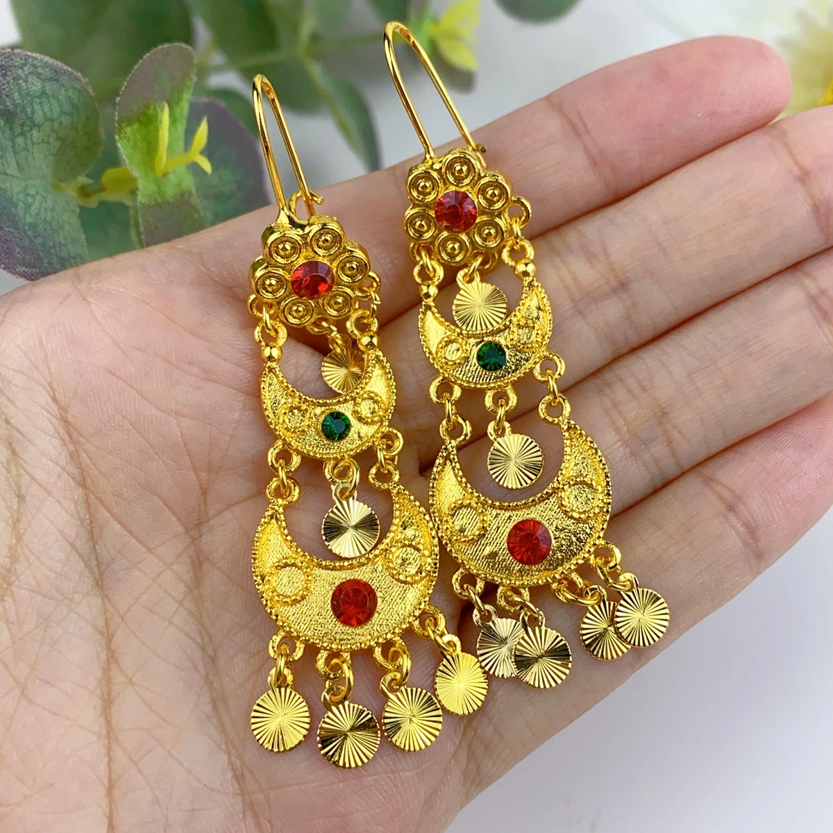 Индийские висячие серьги, ювел – обзор и цена Women Accessories Dubai