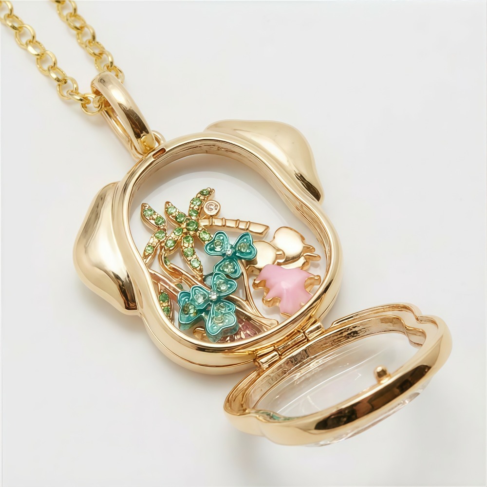 Милый стеклянный кулон-медальо – обзор и цена Women Accessories Gift Box